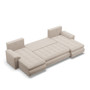 Rohová rozkladacia sedacia súprava U TOKIO III Pro Béžová - galéria #3