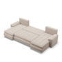 Rohová rozkladacia sedacia súprava U TOKIO III Pro Béžová - galéria #4