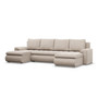 Rohová rozkladacia sedacia súprava U TOKIO III Pro Béžová - galéria #2