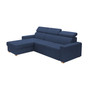 Rozkladacia rohová sedacia súprava MONSUN Ľavá Modrá II