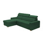 Rozkladacia rohová sedacia súprava MONSUN Ľavá Zelená