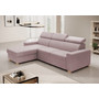 Rozkladacia rohová sedacia súprava MONSUN Ľavá Ružová - galéria #1