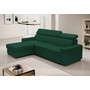 Rozkladacia rohová sedacia súprava MONSUN Ľavá Zelená II - galéria #1