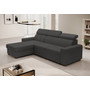 Rozkladacia rohová sedacia súprava MONSUN Ľavá Sivá II - galéria #1