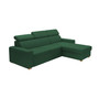 Rozkladacia rohová sedacia súprava MONSUN Pravá Zelená