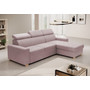 Rozkladacia rohová sedacia súprava MONSUN Pravá Ružová - galéria #1