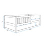 Detská posteľ SMART 2 80x160 cm - borovica-biela - galéria #2
