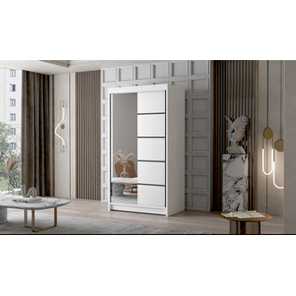 Veľká šatníková skriňa LIVIO III 100 cm