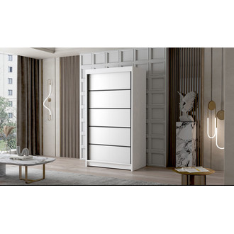 Veľká šatníková skriňa LIVIO IV 100 cm