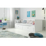 Výsuvná detská posteľ HERMES biela 200x90 cm - galéria #1