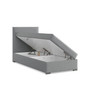 Čalúnená posteľ VINCENZA 90x200 cm s pružinovým matracom Sivá I - galéria #2