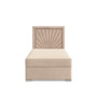 Čalúnená posteľ VINCENZA 90x200 cm s pružinovým matracom Béžová - galéria #1