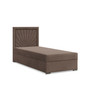 Čalúnená posteľ VINCENZA 90x200 cm s pružinovým matracom Hnedá