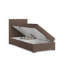 Čalúnená posteľ VINCENZA 90x200 cm s pružinovým matracom Hnedá - galéria #2