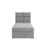 Čalúnená posteľ CALVI 90x200 cm s pružinovým matracom Sivá III - galéria #1
