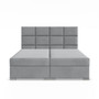 Čalúnená posteľ CALVI 140x200 cm s pružinovým matracom Sivá III - galéria #1