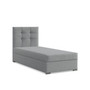 Čalúnená posteľ ELDA 90x200 cm s pružinovým matracom Sivá I