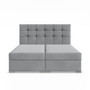 Čalúnená posteľ ELDA 140x200 cm s pružinovým matracom Sivá III - galéria #1