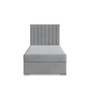Čalúnená posteľ AGEN 90x200 cm s pružinovým matracom Sivá III - galéria #1