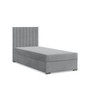 Čalúnená posteľ AGEN 90x200 cm s pružinovým matracom Sivá III