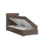 Čalúnená posteľ ZONZA 90x200 cm s pružinovým matracom Hnedá - galéria #2