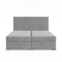 Čalúnená posteľ ZONZA 160x200 cm s pružinovým matracom Sivá III - galéria #1