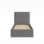 Čalúnená posteľ PAOLA 90x200 cm s roštom Sivá - galéria #1