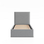 Čalúnená posteľ PAOLA 90x200 cm s roštom Sivá I - galéria #1