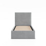 Čalúnená posteľ PAOLA 90x200 cm s roštom Sivá III - galéria #1