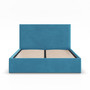 Čalúnená posteľ PAOLA 140x200 cm s roštom Modrá - galéria #1