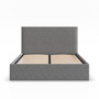 Čalúnená posteľ PAOLA 160x200 cm s roštom Sivá - galéria #1