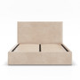 Čalúnená posteľ PAOLA 160x200 cm s roštom Béžová - galéria #1