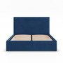 Čalúnená posteľ PAOLA 160x200 cm s roštom Modrá I - galéria #1