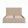 Čalúnená posteľ PAOLA 180x200 cm s roštom Krémová - galéria #1