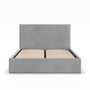 Čalúnená posteľ PAOLA 180x200 cm s roštom Sivá III - galéria #1