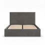 Čalúnená posteľ PAOLA 180x200 cm s roštom Sivá II - galéria #1
