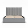 Čalúnená posteľ POLLA 140x200 cm s roštom Sivá I - galéria #1