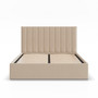 Čalúnená posteľ POLLA 180x200 cm s roštom Krémová - galéria #1