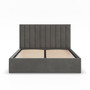 Čalúnená posteľ POLLA 180x200 cm s roštom Sivá II - galéria #1