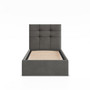 Čalúnená posteľ SORIA 90x200 cm s roštom Sivá II - galéria #1