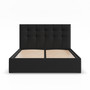 Čalúnená posteľ SORIA 160x200 cm s roštom Čierna - galéria #1