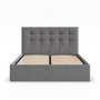 Čalúnená posteľ SORIA 160x200 cm s roštom Sivá - galéria #1