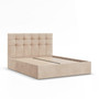 Čalúnená posteľ SORIA 160x200 cm s roštom Béžová