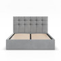 Čalúnená posteľ SORIA 160x200 cm s roštom Sivá III - galéria #1