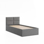 Čalúnená posteľ BORGO 90x200 cm s roštom Sivá