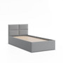 Čalúnená posteľ BORGO 90x200 cm s roštom Sivá I