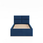 Čalúnená posteľ BORGO 90x200 cm s roštom Modrá I - galéria #1