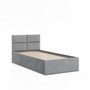 Čalúnená posteľ BORGO 90x200 cm s roštom Sivá III