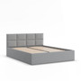 Čalúnená posteľ BORGO 140x200 cm s roštom Sivá I
