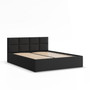 Čalúnená posteľ BORGO 160x200 cm s roštom Čierna
